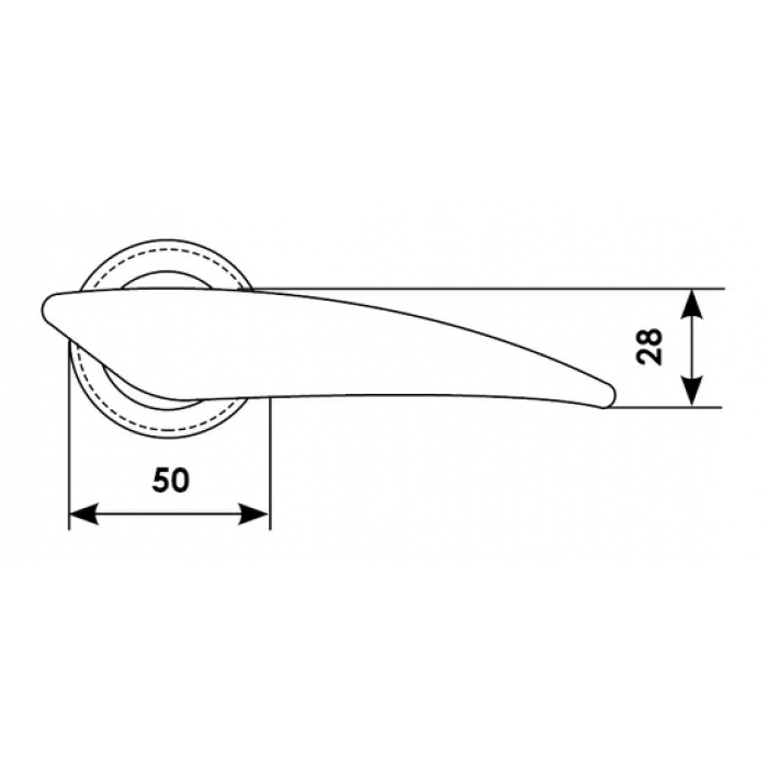 BOLID R4 OTL, ручка дверная, цвет -  золото