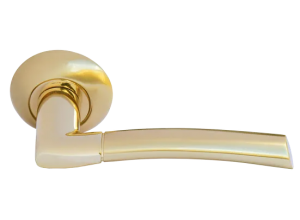 ПИЗА, ручка дверная MH-06 SG/GP, цвет - мат.золото/золото