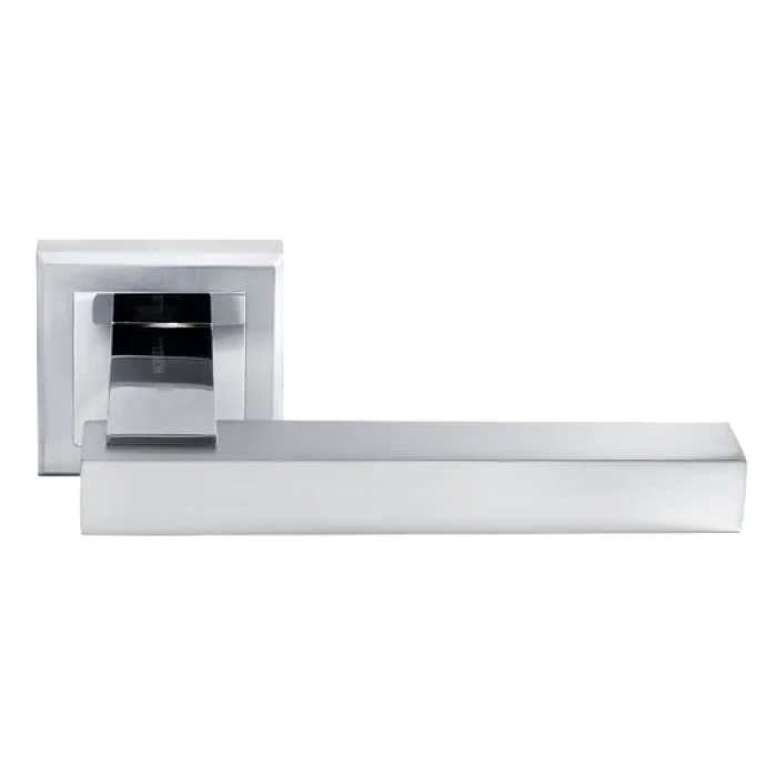 PIQUADRO, ручка дверная MH-37 SC/CP-S, на квадратной накладке, цвет - мат.хром/хром