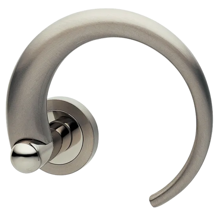 LANGOUST R2 NIS/NIK, ручка дверная, цвет -  матовый никель/никель