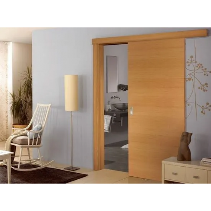 Комплект  SLIDING для одностворчатой двери от 500 до 1000мм, стопор-довод, на потолок