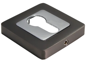 MH-KH-S55 GR/PC, накладка на ключевой цилиндр, цвет - графит/хром