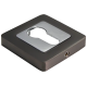MH-KH-S55 GR/PC, накладка на ключевой цилиндр, цвет - графит/хром