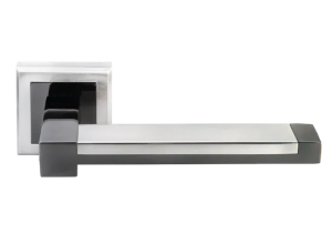 SANIBEL, ручка дверная MH-39 SC/CP-S, на квадратной накладке, цвет - мат.хром/хром