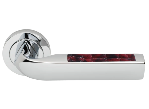 MATRIX-2 R2 CSA/NERO, ручка дверная, цвет -  матовый хром/черный