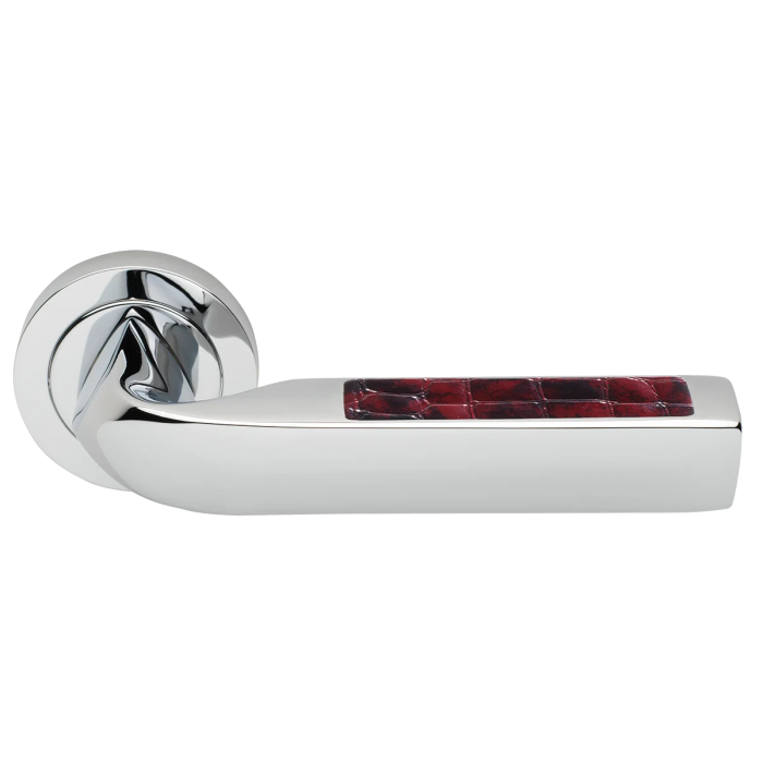 MATRIX-2 R2 CRO/CROCODILE, ручка дверная, цвет -  хром/принт крокодила