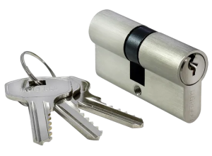 60C SN, ключевой цилиндр (60мм), цвет - никель матовый