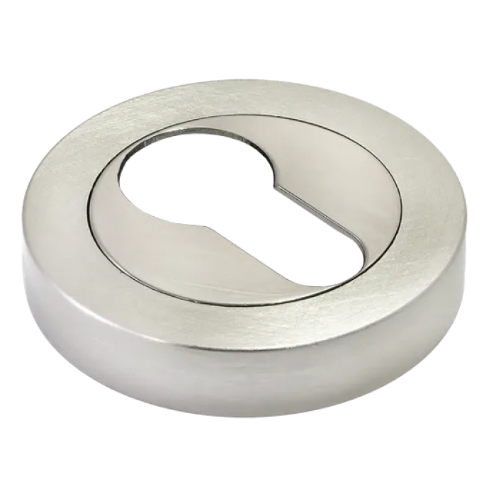 LUX-KH-R2 NIS/NIK, накладка на евроцилиндр, цвет - матовый никель/никель