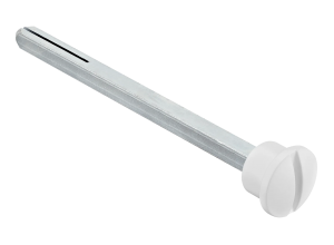 LUX-SPINDLE-WC 110 BIA, четырехгранник 110мм с кнопкой, цвет - белый