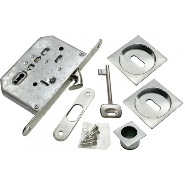 MHS-2 L SC, комплект для раздвижных дверей, цвет - мат.хром