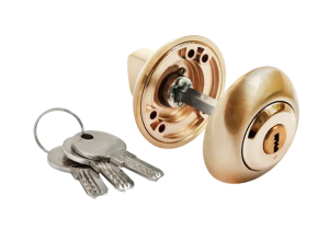 MH-CYL AB, завертка с цилиндром, цвет - античная бронза