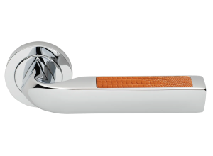 MATRIX-2 R2 CSA/NERO, ручка дверная, цвет -  матовый хром/черный