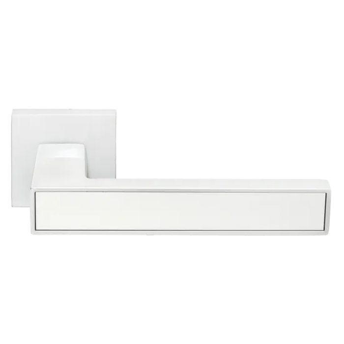 SULLA, ручка дверная на квадратной накладке MH-48-S6 W, цвет - белый