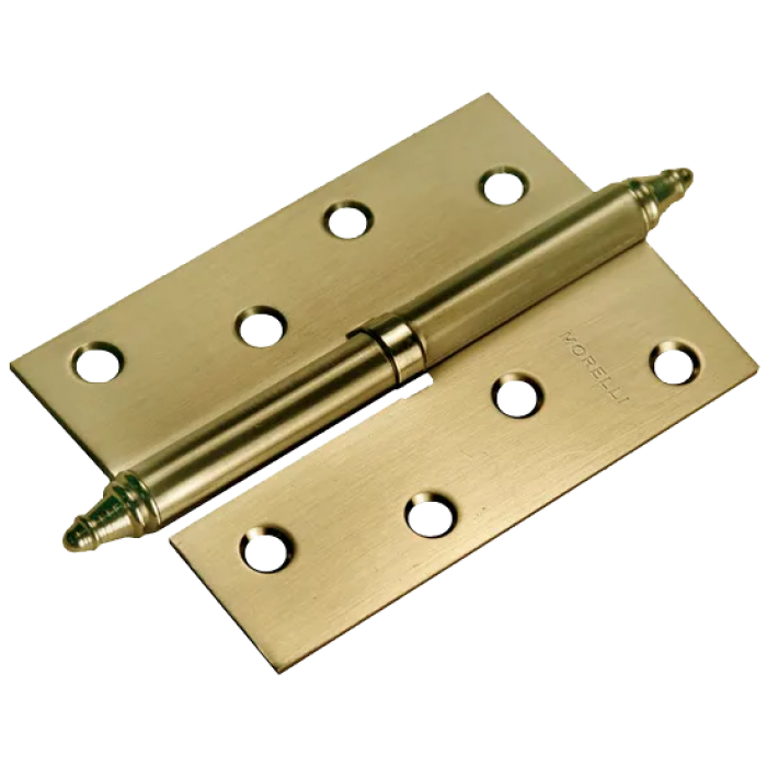 MS 100X70X2.5 R AB, Петля стальная правая, цвет-бронза