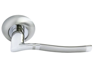 ФОНТАН, ручка дверная MH-04 SN/CP, цвет - бел. никель/хром