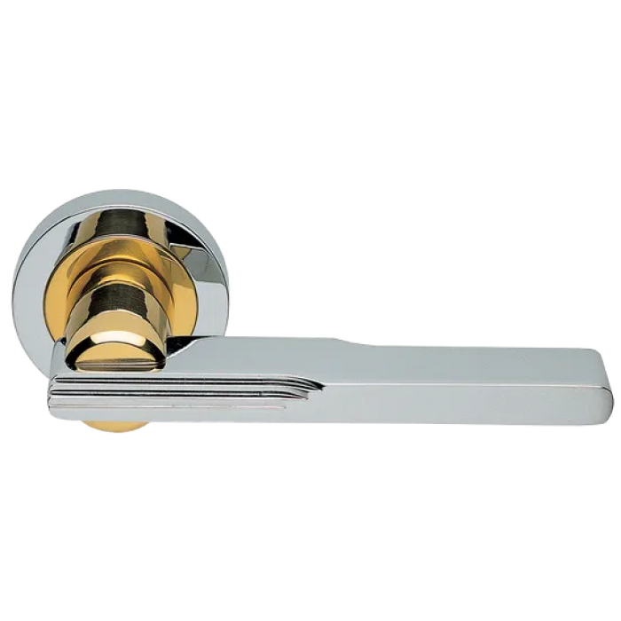 VERONICA R2 COT, ручка дверная, цвет - глянцевый хром/золото