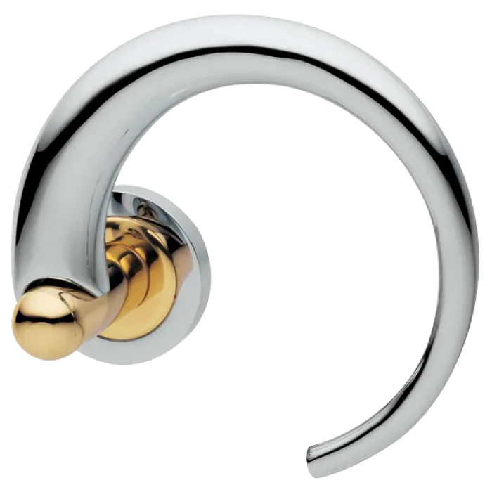 LANGOUST R2 COT, ручка дверная, цвет - глянцевый хром/золото
