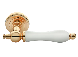 MART, ручка дверная MH-42-CLASSIC OMB/CH, цвет-старая мат.бронза/шампань