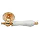 MART, ручка дверная MH-42-CLASSIC PG/W, цвет - золото/белый
