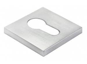 накладка на евроцилиндр, на квадратной розетке 6 мм, MH-KH-S6 SSC, цвет - супер матовый хром