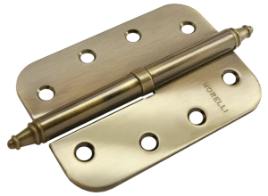 MS-C 100X70X2.5 AB L, петля стальная скругленная левая, цвет - бронза