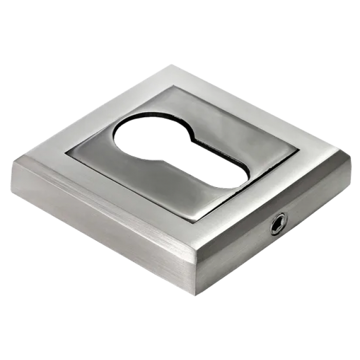 MH-KH-S SN/BN, накладка на евроцилиндр, цвет - бел. никель/черн. никель