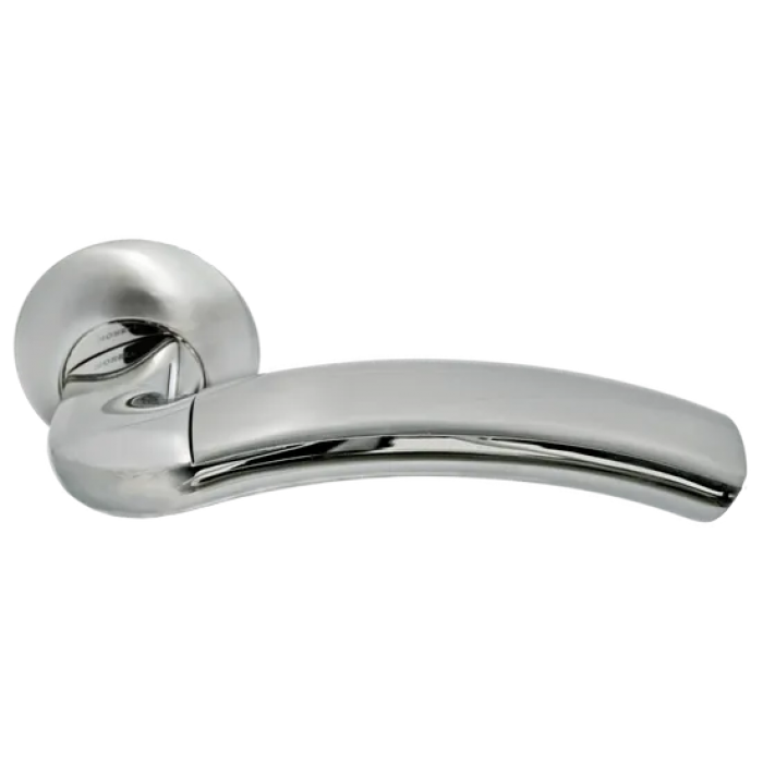 ПАЛАЦЦО, ручка дверная MH-02 SN/CP, цвет - бел. никель/хром