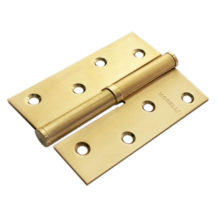 MSD 100X70X2.5 SG L, петля стальная левая, цвет - мат.золото