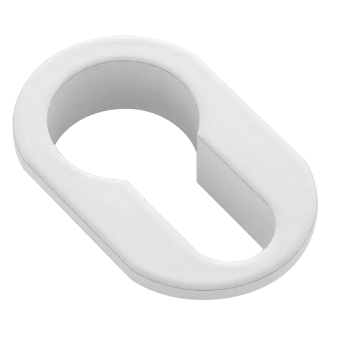 LUX-KH-RM BIA, накладка на евроцилиндр, цвет - белый