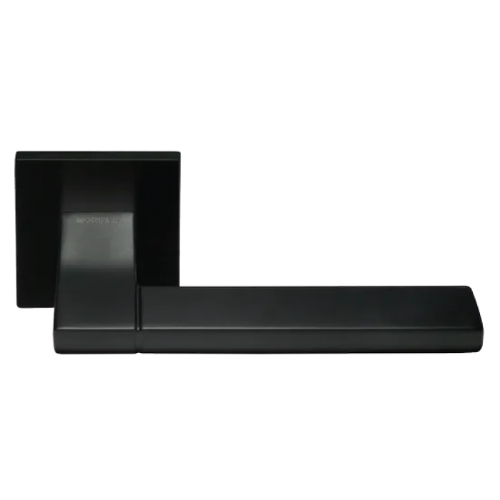 YSTAD, ручка дверная на квадратной накладке MH-47-S6 BL, цвет - черный