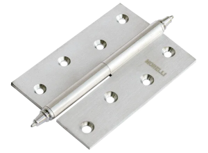 MB 100X70X3 AB R C, петля латунная с коронкой правая, цвет - бронза