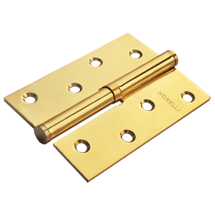 MSD 100X70X2.5 PG R, петля стальная правая, цвет - золото