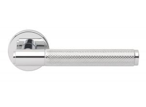 BRIDGE R6 CRO, ручка дверная с усиленной розеткой, цвет -  хром