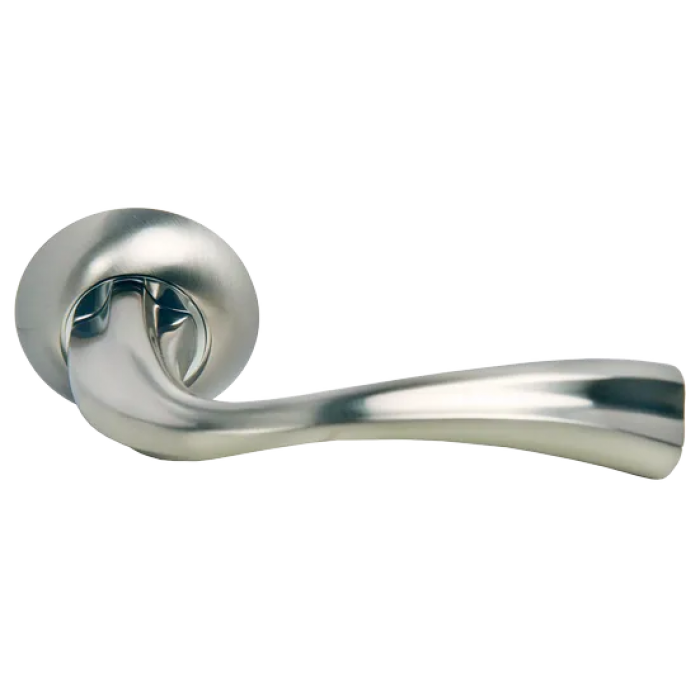 СОН, ручка дверная MH-15 SN/CP, цвет - бел.никель/хром