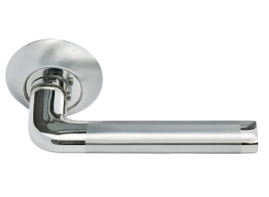 КОЛОННА, ручка дверная MH-03 SN/CP, цвет - бел. никель/хром