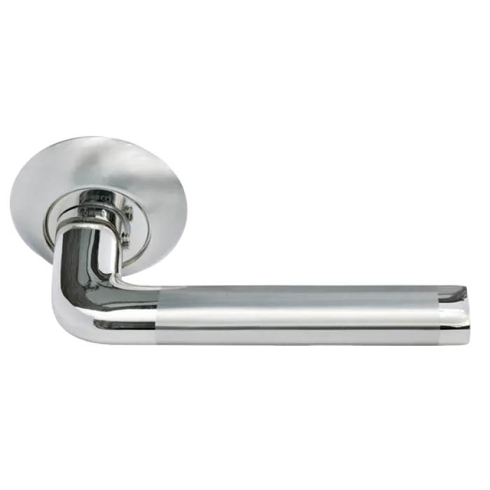 КОЛОННА, ручка дверная MH-03 SN/CP, цвет - бел. никель/хром