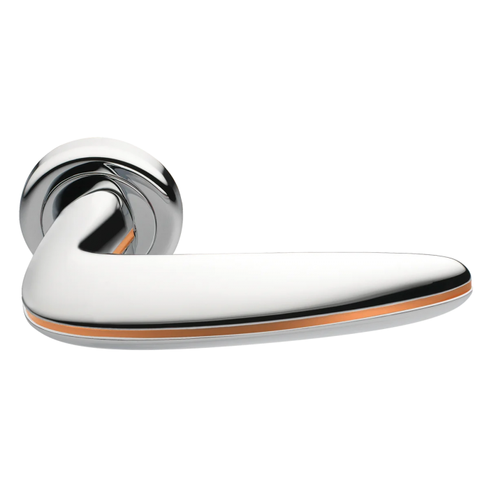 SUNRISE R4 CRO/RAME, ручка дверная, цвет -  хром/медь