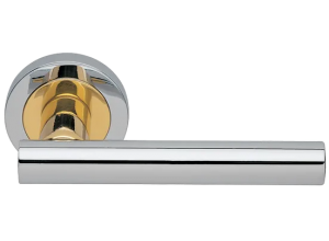 CALLA R2 COT, ручка дверная, цвет -  глянцевый хром/золото