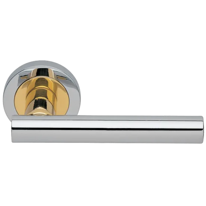 CALLA R2 COT, ручка дверная, цвет -  глянцевый хром/золото