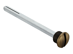 LUX-SPINDLE-WC 110 BIA, четырехгранник 110мм с кнопкой, цвет - белый