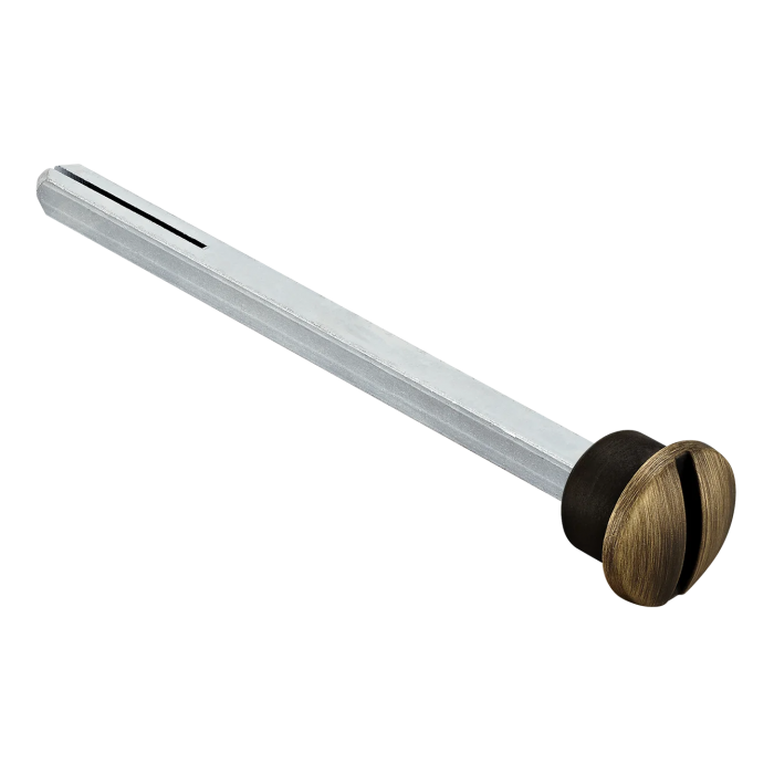 LUX-SPINDLE-WC 110 CAFFE, четырехгранник 110мм с кнопкой, цвет - кофе