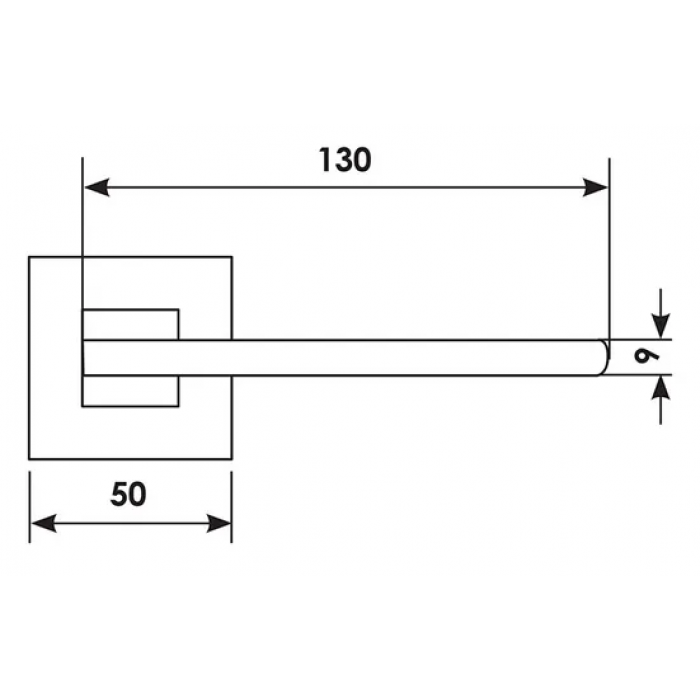 SPUTNIK S5 BIA, ручка дверная, цвет -  белый