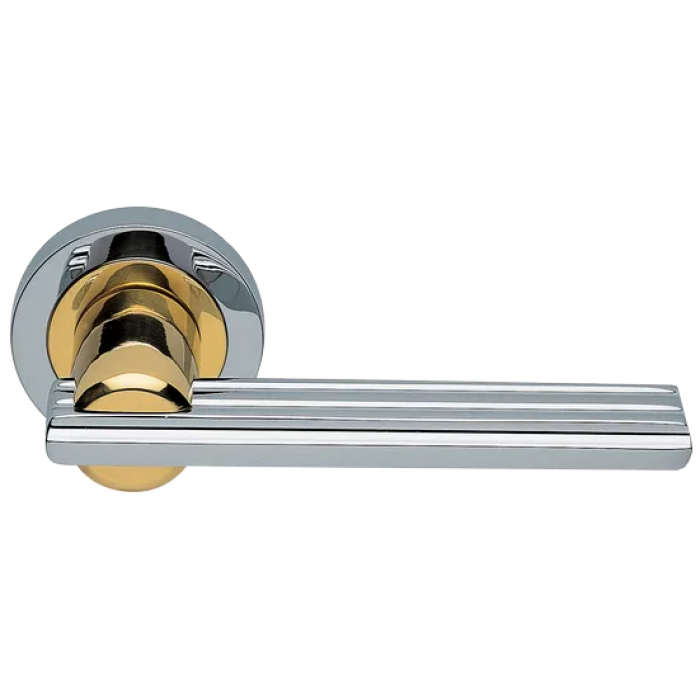 ORCHIDEA R2 COT, ручка дверная, цвет - глянцевый хром/золото