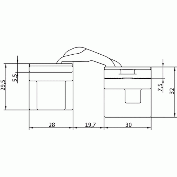 HH-3 PG, скрытая петля, цвет - золото