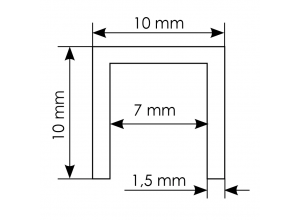 TRACK-B 10x10x10 1M, нижняя направляющая