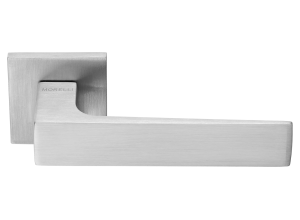 MIRA ручка дверная, на квадратной розетке 6 мм, MH-54-S6 SSC, цвет - суперматовый.хром