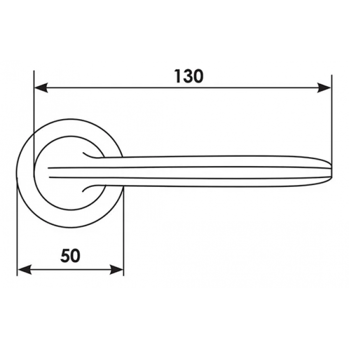 SAND, ручка дверная NC-7 OTL, цвет - золото