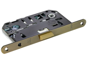 IP L B, защелка бесшумная под цилиндр, цвет - черный