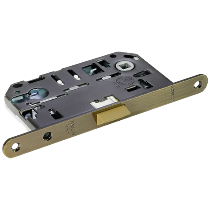 IP L MAB, защелка бесшумная под цилиндр, цвет - античная бронза