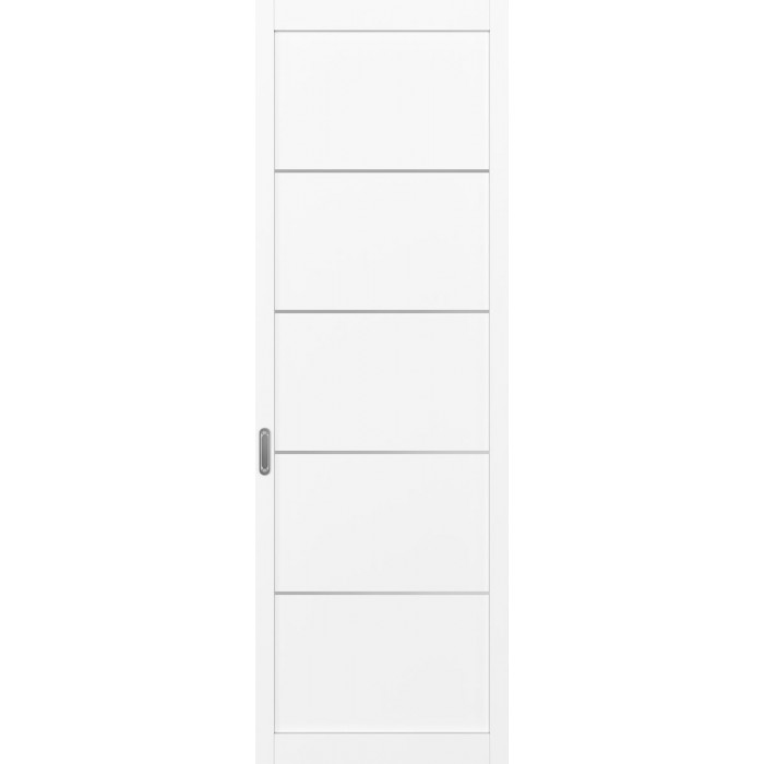 -Перегородка 101АПП.11111 Белый снежный/молдинг хром